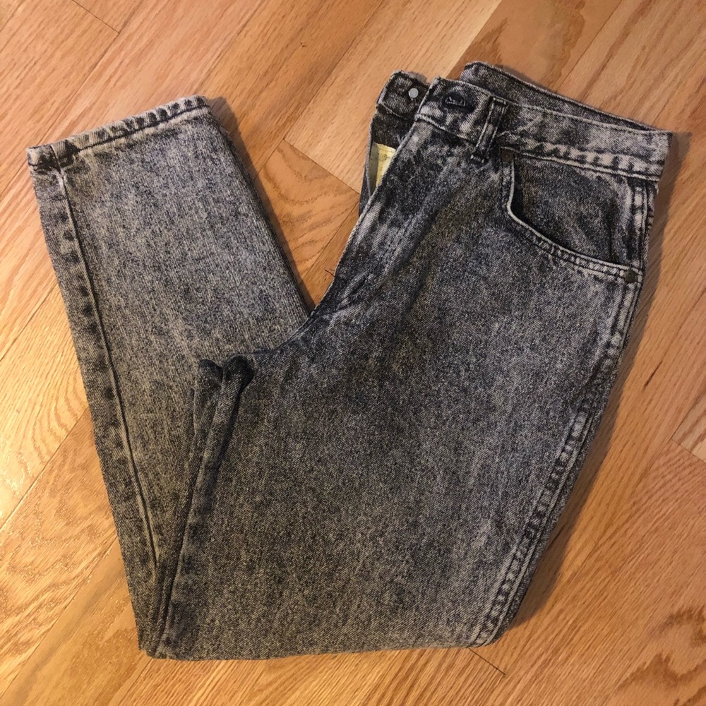 Vintage CHIC black Stone wash jeans 14 petite GUC - Picture 1 of 9